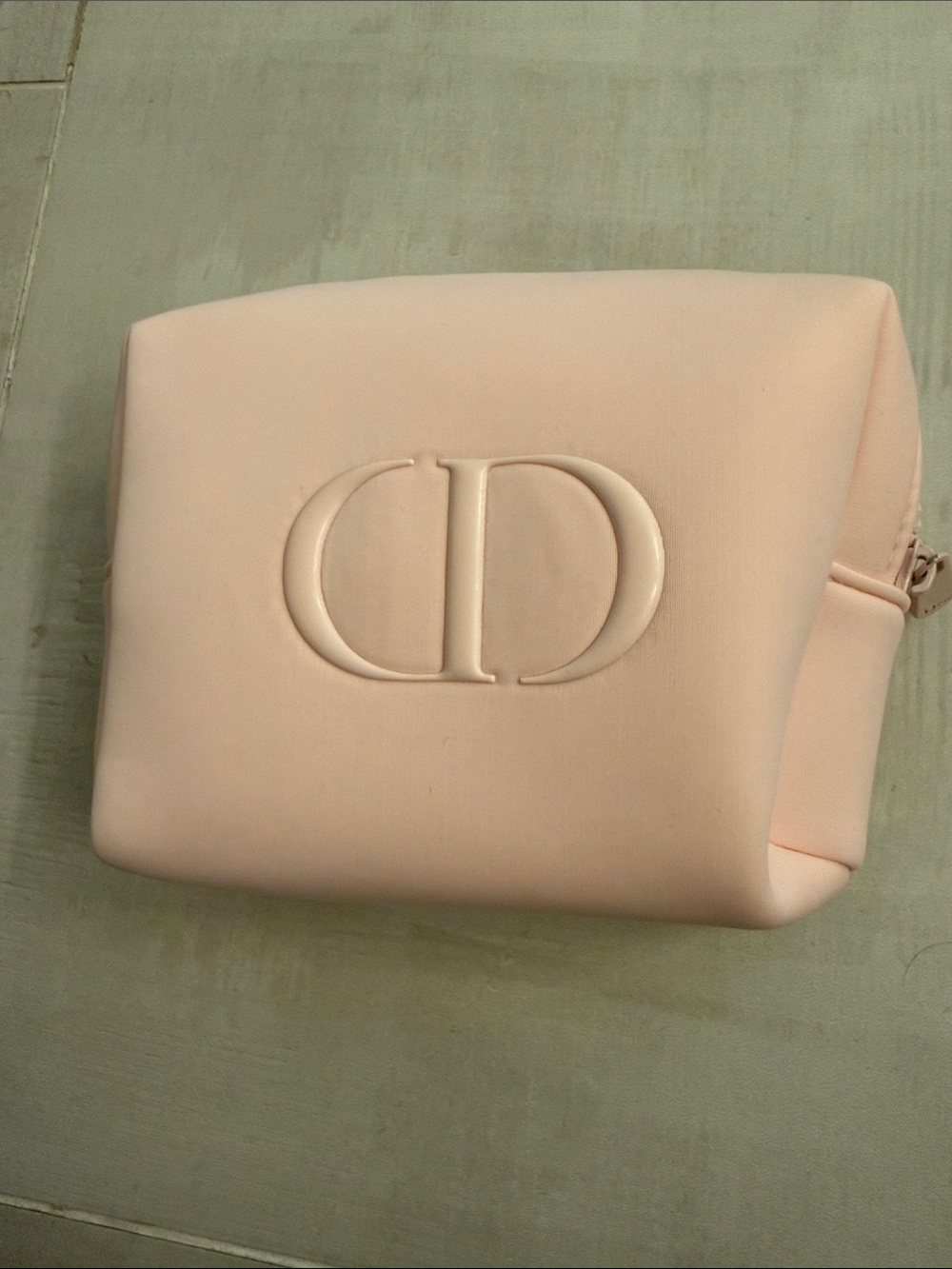 Dior Blush Embossed CD Cosmetic Pouch